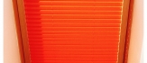 Pomarańczowa plisa okienna